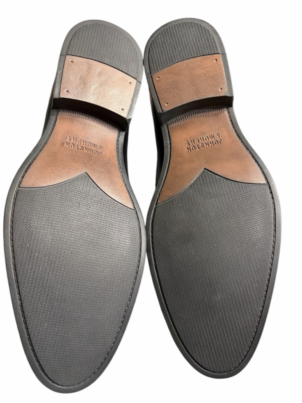 Johnston & Murphy Black Leather Penny Loafers with Pink Lining - Picture 8 of 9